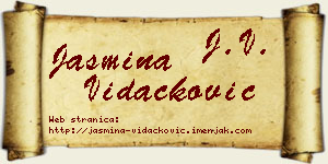 Jasmina Vidačković vizit kartica